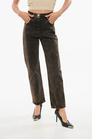 Straight Fit Acid Wash Jeans 18cm