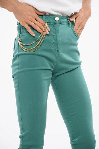 Jeans Slim con Dettaglio Metallico