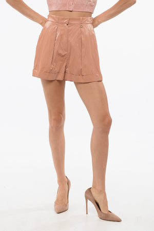 Shorts SHINY with One Pleat