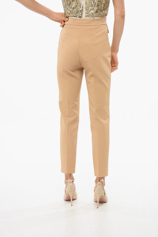 Carrot Fit Pants with Monogram Buckle