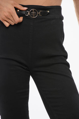 Stretch Cotton Skinny Fit Denims 12cm