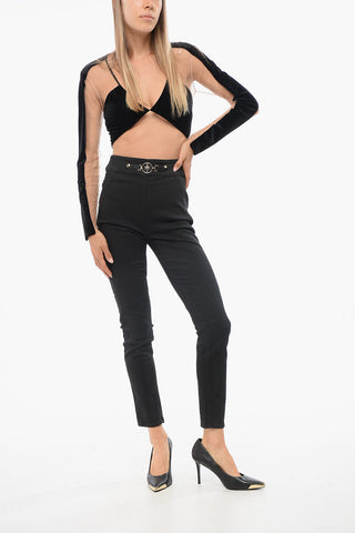 Stretch Cotton Skinny Fit Denims 12cm