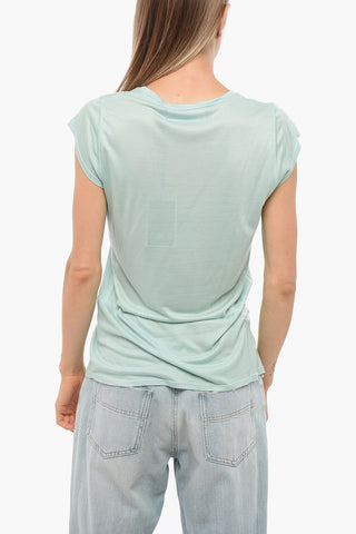 Monochrome T-Shirt with V Neck