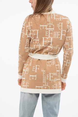 Cardigan Monogram con Cintura