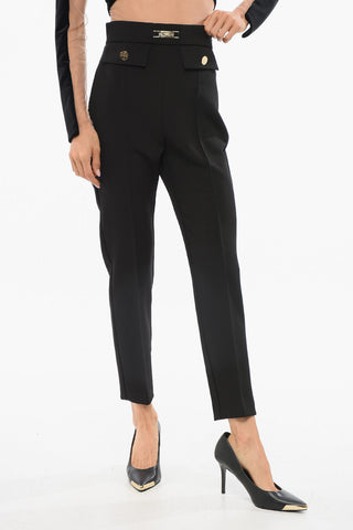 Front Pleated Pants with 4 Pockets