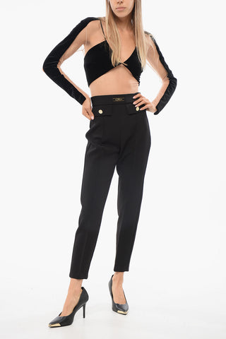 Front Pleated Pants with 4 Pockets