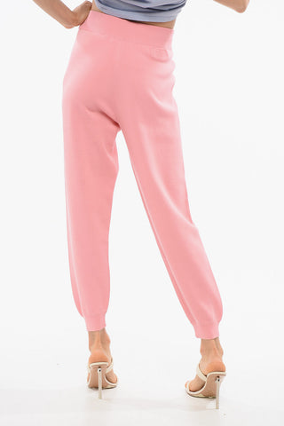 Joggers in Maglia con Polsini