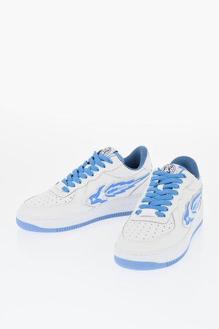 Two-Tone Leather ENTERPRISE JAPAN Low-Top Sneakers