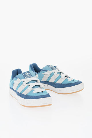 Textile and Suede Low Sneakers ADIMATIC with Wave Sole