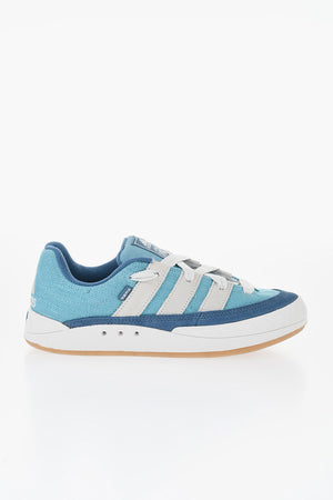 Textile and Suede Low Sneakers ADIMATIC with Wave Sole