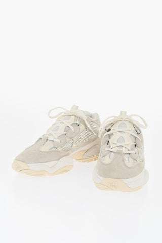 YEEZY 500 Sneakers Basse In Suede e Mesh con Suola a Contrasto