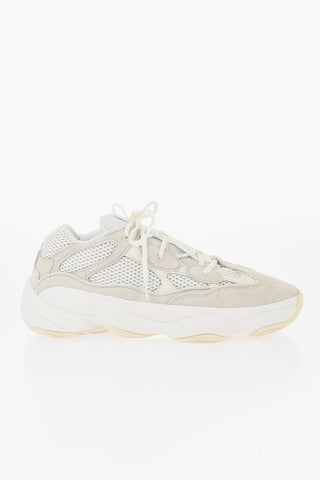 YEEZY 500 Sneakers Basse In Suede e Mesh con Suola a Contrasto