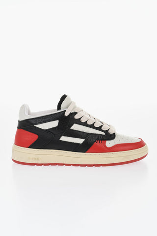 Hammered Leather Low Sneakers REPTOR Color Block