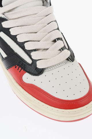 Hammered Leather Low Sneakers REPTOR Color Block