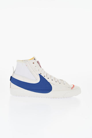 Textured Leather BLAZER MID 77 JUMBO High-Top Sneakers with Monogram