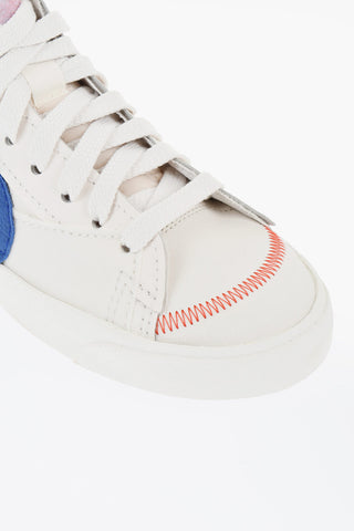 Textured Leather BLAZER MID 77 JUMBO High-Top Sneakers with Monogram