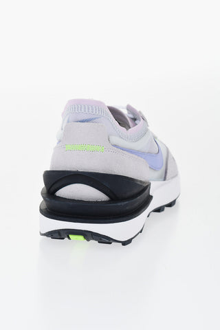 Suede and Mesh WAFFLE ONE Low-Top Sneakers with Contrasting Details