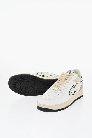 Two-Tone Leather ENTERPRISE JAPAN Low-Top Sneakers