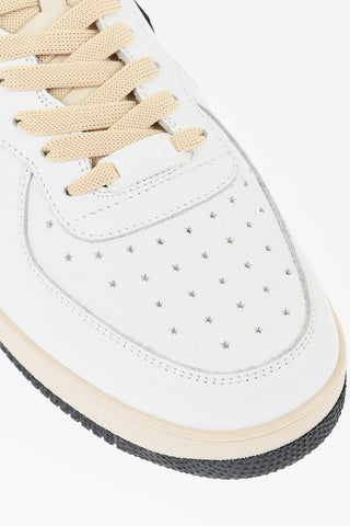 Two-Tone Leather ENTERPRISE JAPAN Low-Top Sneakers