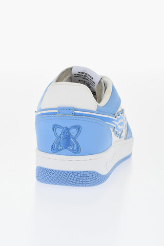Two-Tone Leather Low Sneakers ENTERPRISE JAPAN