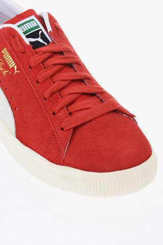 Sneakers Basse CLYDE OG In Suede con Logo Effetto Dorato