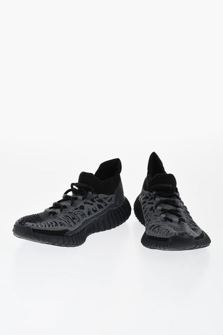 Two-Tone Fabric Low-Top Sneakers