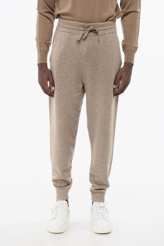 Joggers in Misto Cashmere con Polsini