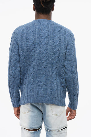 Maglia Girocollo in Lana a Trecce