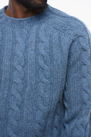 Maglia Girocollo in Lana a Trecce
