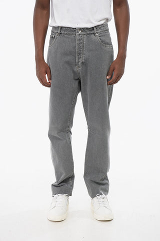 Jeans Slim Fit in Cotone con Passanti 16cm