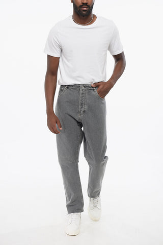 Jeans Slim Fit in Cotone con Passanti 16cm