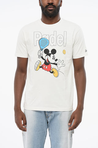 DISNEY Organic Cotton SPORT CLUB Crew-neck T-Shirt with Micky Mouse Print