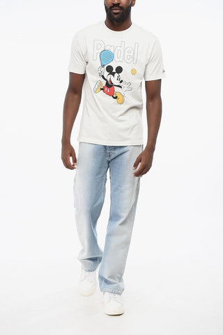 DISNEY Organic Cotton SPORT CLUB Crew-neck T-Shirt with Micky Mouse Print