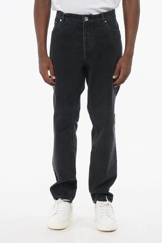 Jeans Slim Fit in Cotone con Passanti 16cm