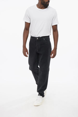 Jeans Slim Fit in Cotone con Passanti 16cm