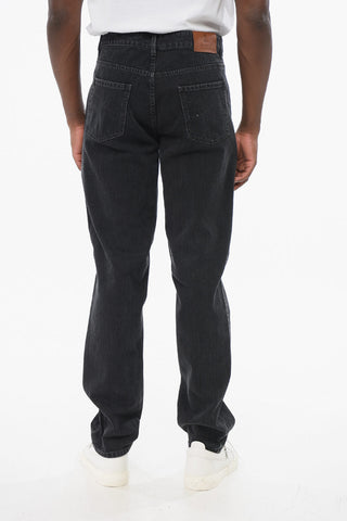 Jeans Slim Fit in Cotone con Passanti 16cm
