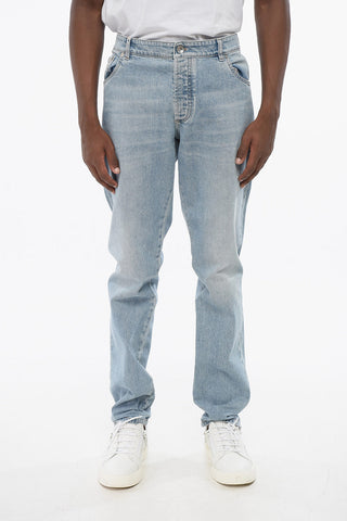 Slim Fit Denim Jeans Light Wash with 16cm Belt Loops