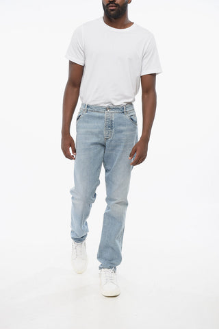 Slim Fit Denim Jeans Light Wash with 16cm Belt Loops