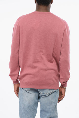 Pure Cashmere Sweater with V-Neck