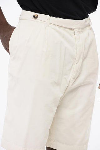 Shorts Chino in Velour a Coste
