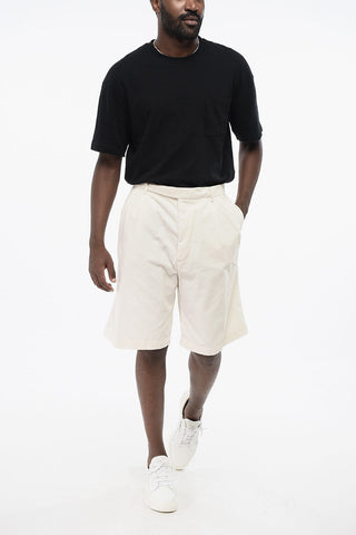 Shorts Chino in Velour a Coste