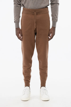 보일드 울 조거 팬츠 리브드 커프스