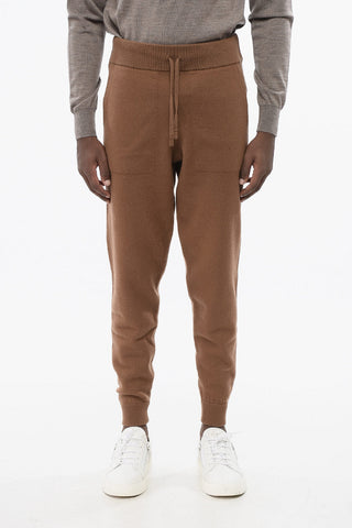 보일드 울 조거 팬츠 리브드 커프스