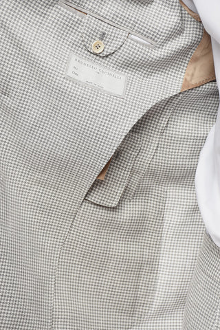 Abito Doppiopetto in Misto Lana Motivo Pied de Poule