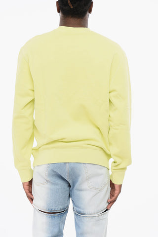 기모 면 크루넥 스웨트셔츠 DUSTER SCRIPT 자수 로고