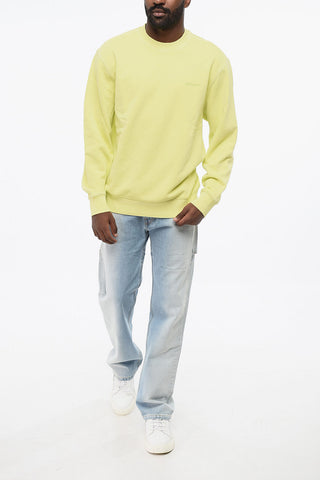 기모 면 크루넥 스웨트셔츠 DUSTER SCRIPT 자수 로고