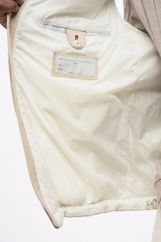Suede Gilet with Down Filling