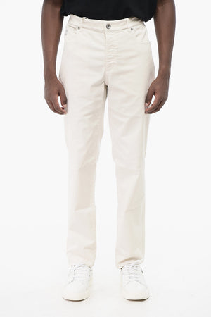 Stretch Cotton 5-Pocket Trousers