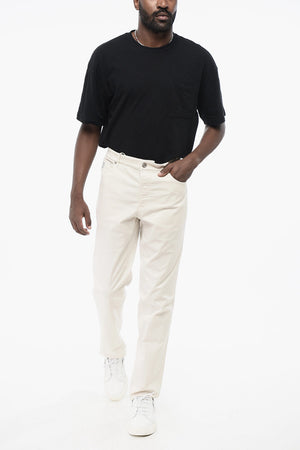 Stretch Cotton 5-Pocket Trousers