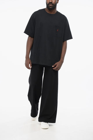 Cotton Crew-neck T-shirt with Breast Pocket